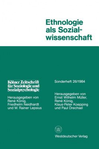 Książka Ethnologie ALS Sozialwissenschaft Ernst-Wilhelm Müller