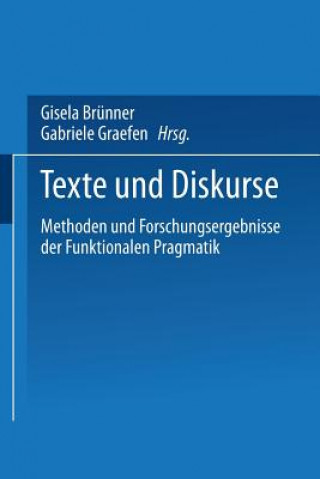 Книга Texte Und Diskurse Gisela Brünner