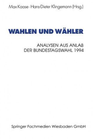 Kniha Wahlen Und W hler Max Kaase