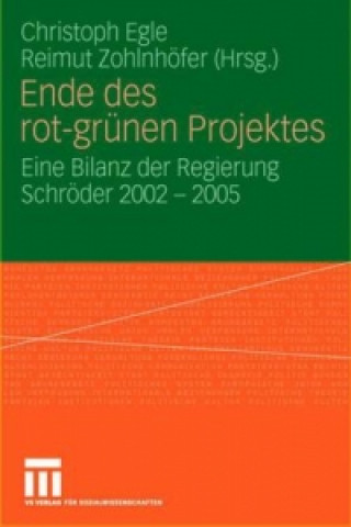 Könyv Ende Des Rot-Gr nen Projekts Christoph Egle