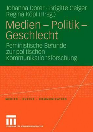 Buch Medien - Politik - Geschlecht Johanna Dorer