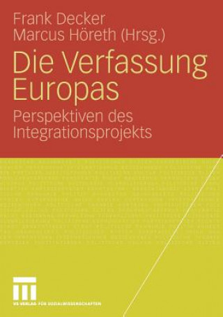 Książka Die Verfassung Europas Frank Decker