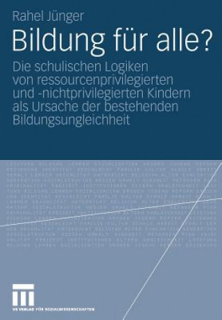 Kniha Bildung F r Alle? Rahel Jünger