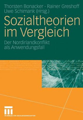 Livre Sozialtheorien Im Vergleich Thorsten Bonacker