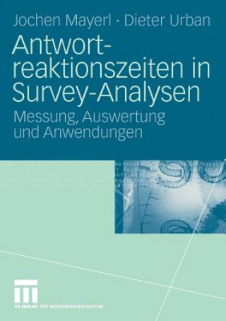 Könyv Antwortreaktionszeiten in Survey-Analysen Jochen Mayerl