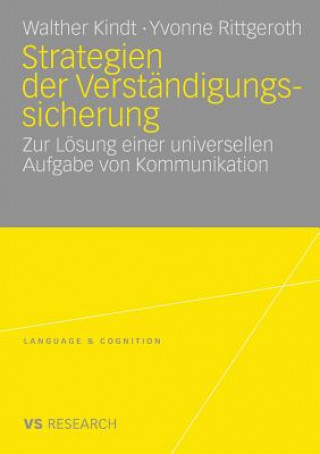 Knjiga Strategien Der Verstandigungssicherung Walther Kindt