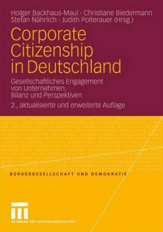 Kniha Corporate Citizenship in Deutschland Holger Backhaus-Maul