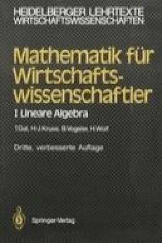 Buch Mathematik fur Wirtschaftswissenschaftler Tomas Gal