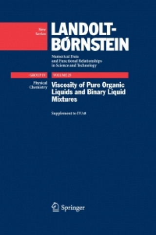 Book Viscosity of Pure Organic Liquids and Binary Liquid Mixtures M. D. Lechner