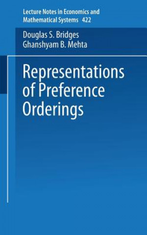 Kniha Representations of Preferences Orderings Douglas S. Bridges