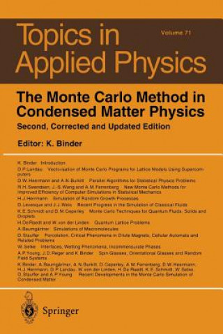 Carte Monte Carlo Method in Condensed Matter Physics Kurt Binder