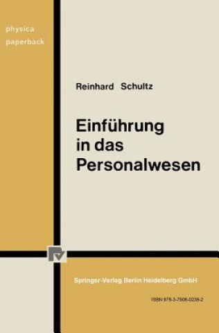 Книга Einfuhrung in Das Personalwesen R. Schultz
