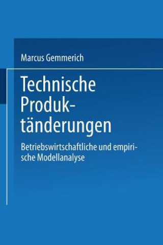 Kniha Technische Produktanderungen Marcus Gemmerich