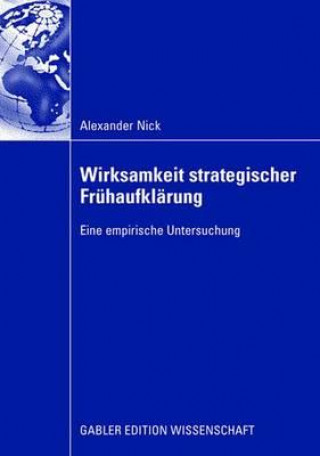 Kniha Wirksamkeit strategischer Fruhaufklarung Alexander Nick