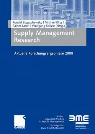 Книга Supply Management Research Ronald Bogaschewsky