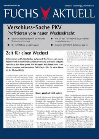 Carte Verschluss-Sache PKV Redaktion Fuchsbriefe