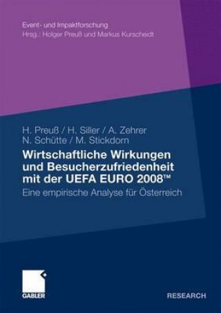 Kniha Wirtschaftliche Wirkungen Und Besucherzufriedenheit Mit Der Uefa Euro 2008tm Holger Preuß