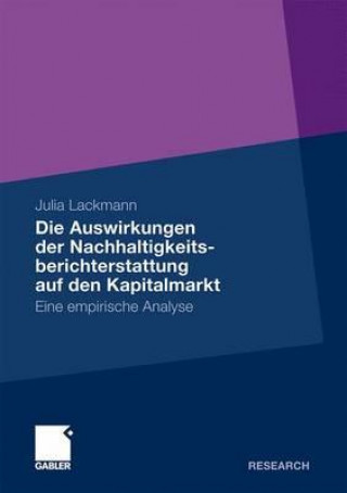 Carte Die Auswirkungen Der Nachhaltigkeitsberichterstattung Auf Den Kapitalmarkt Julia Lackmann