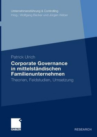 Könyv Corporate Governance in Mittelstandischen Familienunternehmen Patrick Ulrich