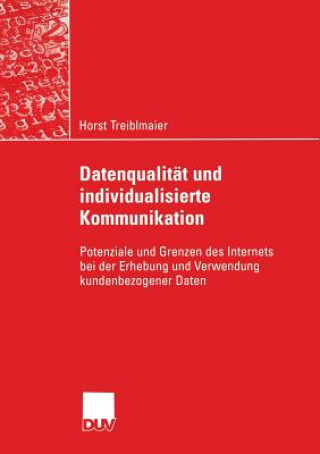 Книга Datenqualitat Und Individualisierte Kommunikation Prof. Dr. Dr. h.c. Hans Robert Hansen