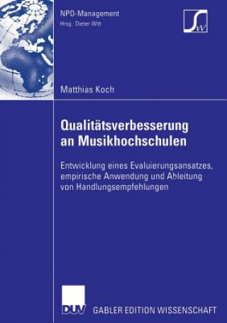 Knjiga Qualitatsverbesserung an Musikhochschulen Matthias Koch