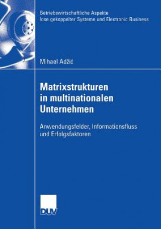 Książka Matrixstrukturen in Multinationalen Unternehmen Prof. Dr. Joachim Wolf