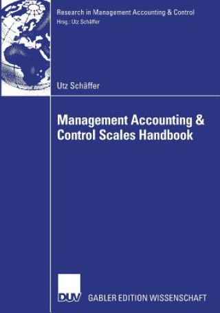 Könyv Management Accounting & Control Scales Handbook Utz Schäffer