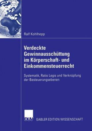 Carte Verdeckte Gewinnausschuttung Im Koerperschaft- Und Einkommensteuerrecht Prof. Dr. Ulrich Prinz