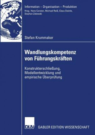 Kniha Wandlungskompetenz Von Fuhrungskraften Prof. Dr. Claus Steinle