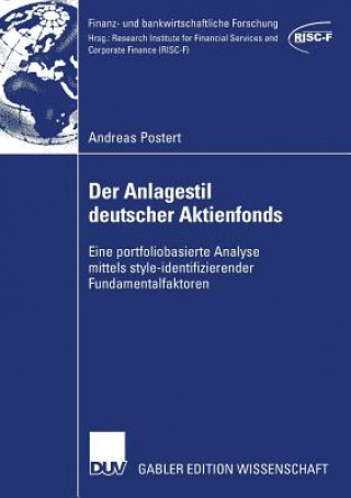 Carte Der Anlagestil Deutscher Aktienfonds Prof. Dr. Rainer Elschen