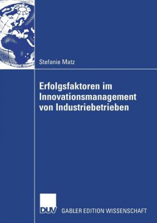 Kniha Erfolgsfaktoren Im Innovationsmanagement Von Industriebetrieben Stefanie Matz