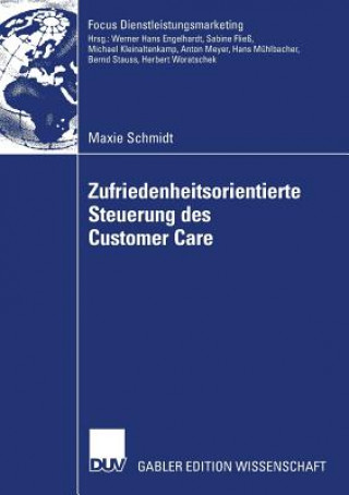 Kniha Zufriedenheitsorientierte Steuerung Des Customer Care Prof. Dr. Bernd Stauss