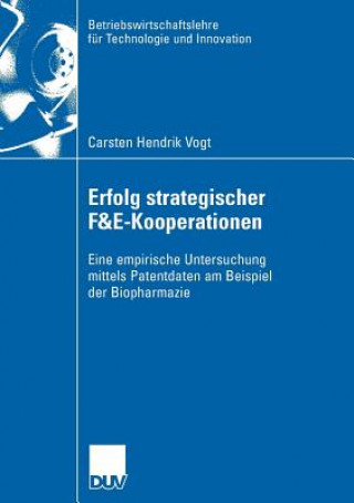 Carte Erfolg Strategischer F&e-Kooperationen Prof. Dr. Holger Ernst