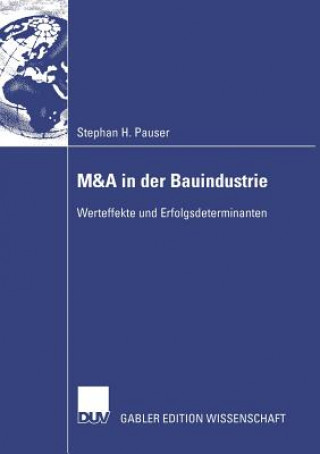 Libro M&A in Der Bauindustrie Prof. Dr. Dirk Schiereck