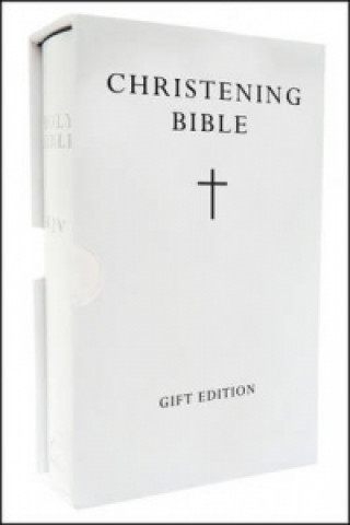Book HOLY BIBLE: King James Version (KJV) White Compact Christening Edition 