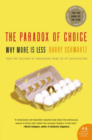 Książka Paradox of Choice Barry Schwartz