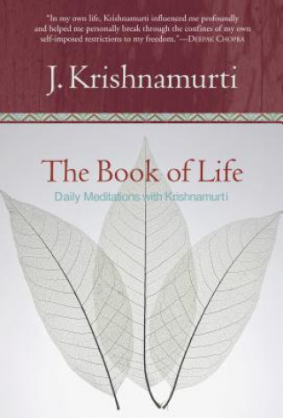 Kniha Book of Life J Krishnamurti