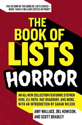 Kniha Book of Lists: Horror Amy Wallace