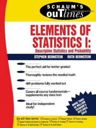 Carte Schaum's Outline of Elements of Statistics I: Descriptive Statistics and Probability Stephen Bernstein