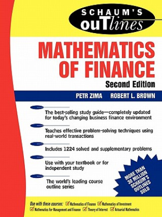 Kniha Schaum's Outline of Mathematics of Finance Peter Zima