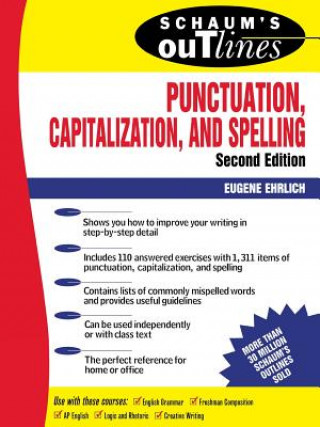 Buch Schaum's Outline of Punctuation, Capitalization & Spelling Eugene Ehrlich