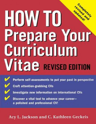 Kniha How to Prepare Your Curriculum Vitae Jackson