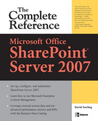 Livre Microsoft (R) Office SharePoint (R) Server 2007: The Complete Reference David Sterling