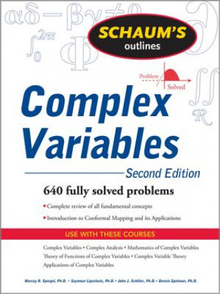 Könyv Schaum's Outline of Complex Variables, 2ed Murray Spiegel