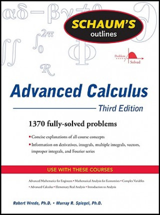 Könyv Schaum's Outline of Advanced Calculus, Third Edition Robert Wrede