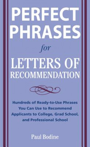 Book Perfect Phrases for Letters of Recommendation Bodine