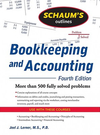 Carte Schaum's Outline of Bookkeeping and Accounting, Fourth Edition Joel J Lerner