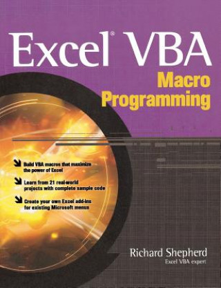 Kniha Excel VBA Macro Programming Richard Shepherd
