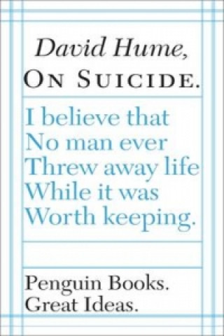 Könyv On Suicide Hume David