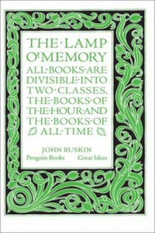 Kniha The Lamp of Memory John Ruskin